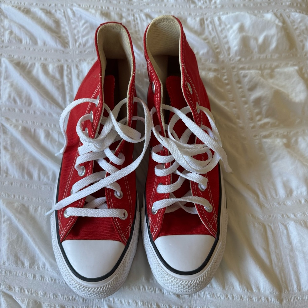 Red High Top Converse